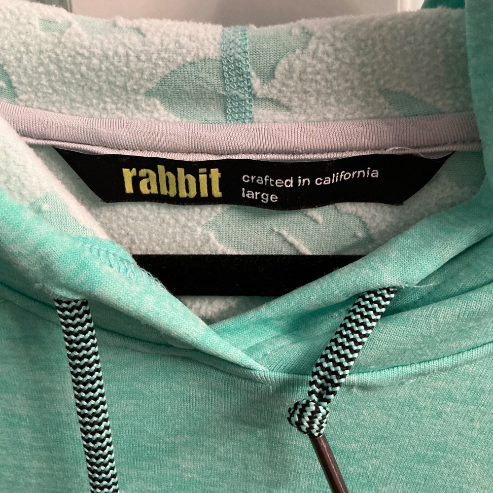 Rabbit women’s green active hoodie size large - Picture 4 of 5